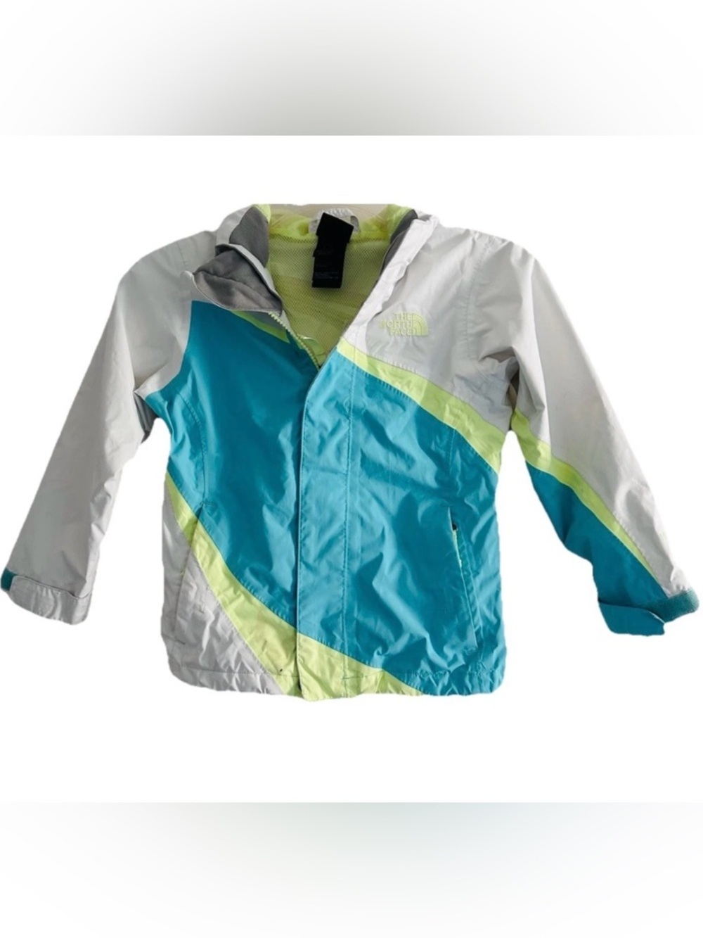 The North Face | Hyvent Hoodie Jacket Girls Size 5 XXS White Hooded Full Zip